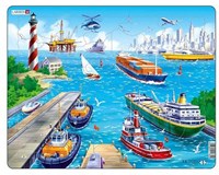 Legpuzzle Hafen Karton 35 Teile pädagogisches Kinderspielzeug
