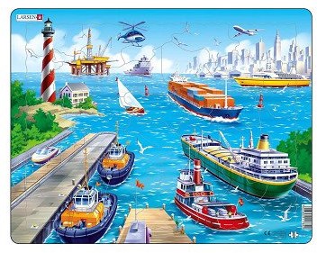 Legpuzzle Hafen Karton 35 Teile pädagogisches Kinderspielzeug