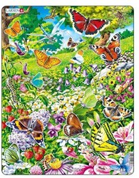 Legpuzzle Tiere Schmetterlinge Karton 42 Teile Lernspielzeug