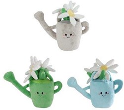 Plüsch Pflanze Gießkanne mit Blumen 20cm Spielzeug Geschenk