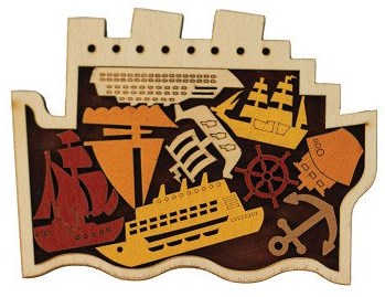 Recent Toys Gehirnpuzzle Hafen Holzpuzzle Lernspielzeug