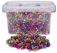 Colorations metallic Pony Perlen Set - 4000 Stück Bastelspaß
