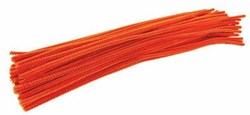 Colorations oranger Chenilledraht Bastelmaterial 100 Stück kreativ