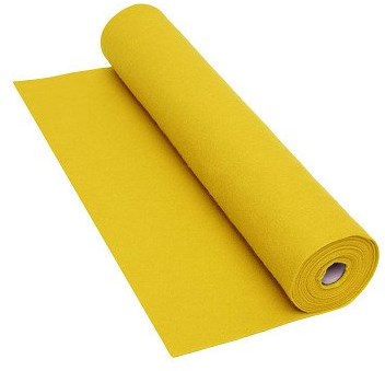 Colorations Filzrolle gelb Bastelmaterial 160 gsm 5 Meter x 45 cm