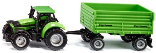 Siku 1606 Deutz Met Fortune 2 Assige Aanhanger