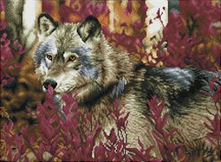 Diamond Dotz Diamond Dotz - Autumn Wolf - Pre-Framed Kit