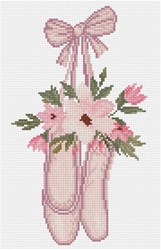 Diamond Dotz Diamond Dotz - Ballet Slippers - Pre-Framed Kit
