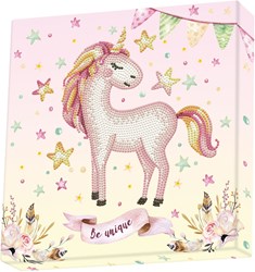 Diamond Dotz Diamond Painting Set Einhorn Be Unique 28x28 cm