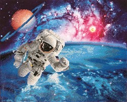 Diamond Dotz Diamond Painting Beam Me Up - Kreatives Bastelset für Kinder und Erwachsene