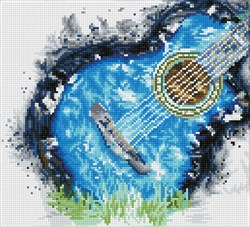 Diamond Dotz Diamond Painting Blue Grass - Erwachsene - mit Rahmen