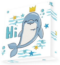Diamond Dotz Diamond Painting Bastelset - Dolphin Hi! - kreatives Spielzeug