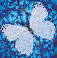 Diamond Dotz Diamond Painting Set - Flutterby White Schmetterling 30x30 cm