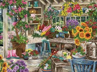 Diamond Dotz Diamond Painting Gardener's Paradise großes Blumen Leinwandset