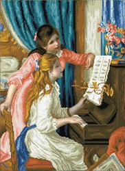 Diamond Dotz Diamond Painting - Girl's at the Piano Renoir - 66x47 cm
