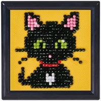 Diamond Dotz Diamond Painting Katze Green Eye Sparkle mit Rahmen