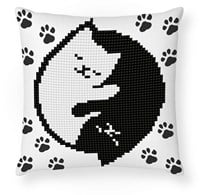 Diamond Dotz Diamond Painting Kissen Kitty Glow Mini Kissen Bastelset