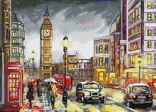 Diamond Dotz Diamond Dotz - London Scene - Pre-Framed Kit