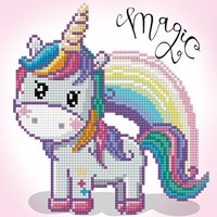 Diamond Dotz Diamond Painting Magic Rainbow Einhorn Bastelset