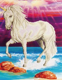 Diamond Dotz Diamond Painting Einhorn - Magisches Bastelset 77x51 cm