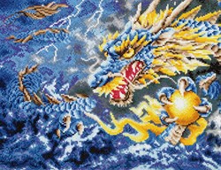 Diamond Dotz Diamond Painting Bastelset - Mythical Dragon - kreatives Spielzeug