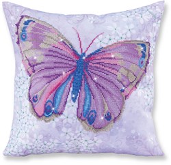 Diamond Dotz Diamond Painting - Lila Schmetterling - Kreatives Bastelset