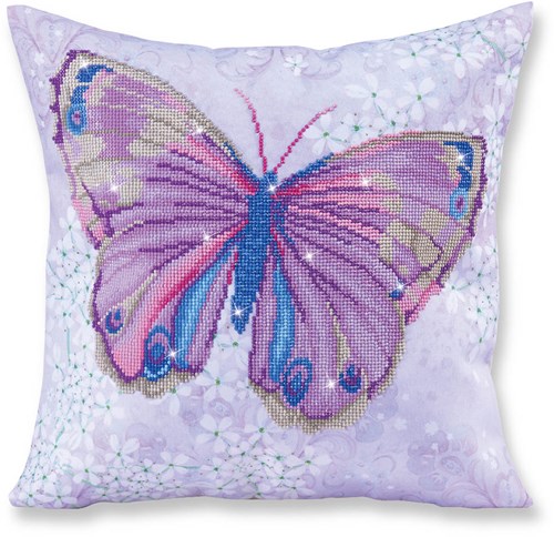 Diamond Dotz Diamond Painting - Lila Schmetterling - Kreatives Bastelset