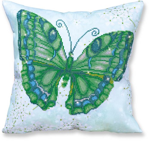 Diamond Dotz Diamond Painting Schmetterling grün 44x44 cm Kreativset