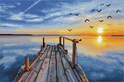 Diamond Dotz Diamond Painting - Sunset Jetty - Kreatives Bastelset
