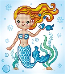 Diamond Dotz Bastelset - Meerjungfrau Mosaik Glitzersteine DIY