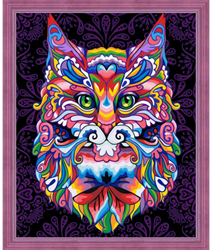 Diamond Painting Diamond Painting Mystieke Kat 40x50cm