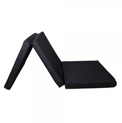 Ding - Travel Cot - Stripe 3-fold matress Black