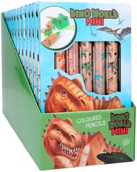Depesche Dino World Malstifte Set mini Dino mit Anspitzer