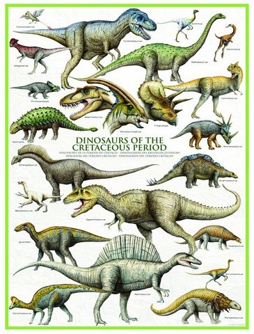 Eurographics puzzle Dinosaurier der Kreidezeit - 1000 Teile