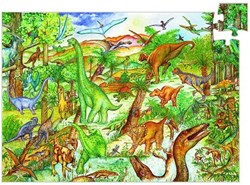 Djeco Puzzle Dinosaurier - Lernspielzeug - 100 Teile