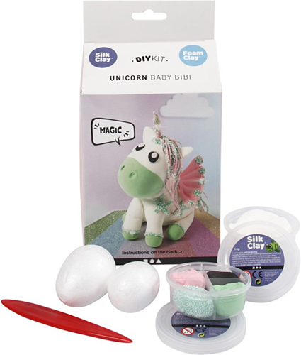 Silk Clay DIY Kit Einhorn Baby Bibi