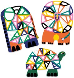 Djeco Collage Spielzeug Afrika - kreatives Basteln für Kinder
