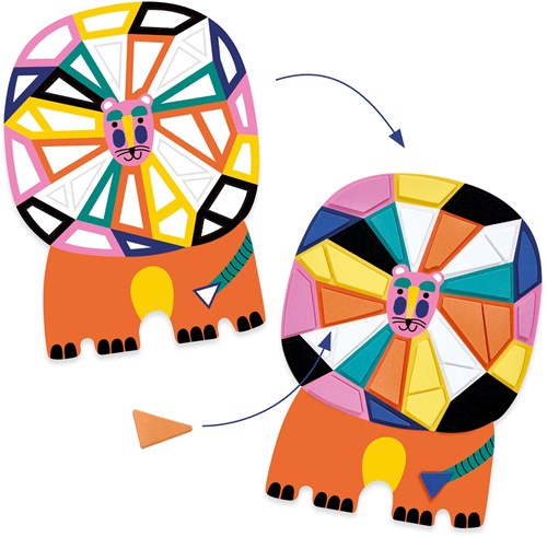Djeco Collage Spielzeug Afrika - kreatives Basteln für Kinder-2