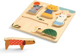 Djeco Holzpuzzle Woodypets - Tierpuzzle FSC Holz
