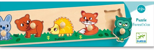 Djeco Holzpuzzle Forest'n'co - FSC 100% Waldtiere Spielzeug-3