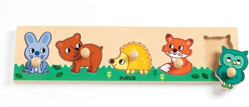 Djeco Holzpuzzle Forest'n'co - FSC 100% Waldtiere Spielzeug