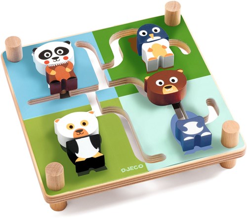 Djeco Holz Lernspiel Spinamix - FSC 100% pädagogisches Spielzeug-2