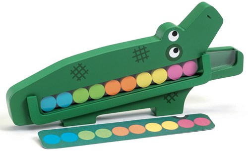 Djeco Holz Gedächtnisspiel Crococroc - pädagogisches Spielzeug FSC-2