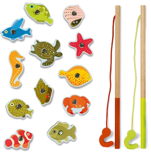 Djeco Angelspiel Fishing tropic - FSC 100% Holzspielzeug-2