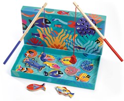 Djeco Magnetisches Angelspiel Fishing Graphic FSC Holzspielzeug