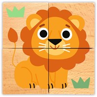 Djeco Holzpuzzle Wild & Co - FSC 100% - wilde Tiere-3