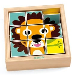 Djeco Holzpuzzle Tournanimo - Lernspielzeug FSC Holz