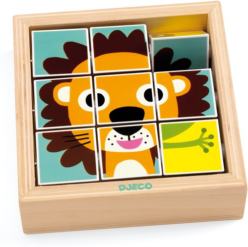 Djeco Holzpuzzle Tournanimo - Lernspielzeug FSC Holz