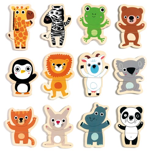 Djeco Holzmagnete Tiere Coucou - FSC 100% Spielzeug Magnetisch