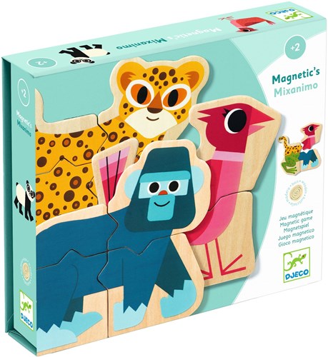 Djeco Holzmagneten Mixanimo - FSC 100% Lernspielzeug Tiere-3