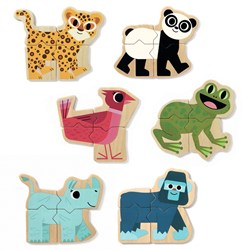Djeco Holzmagneten Mixanimo - FSC 100% Lernspielzeug Tiere